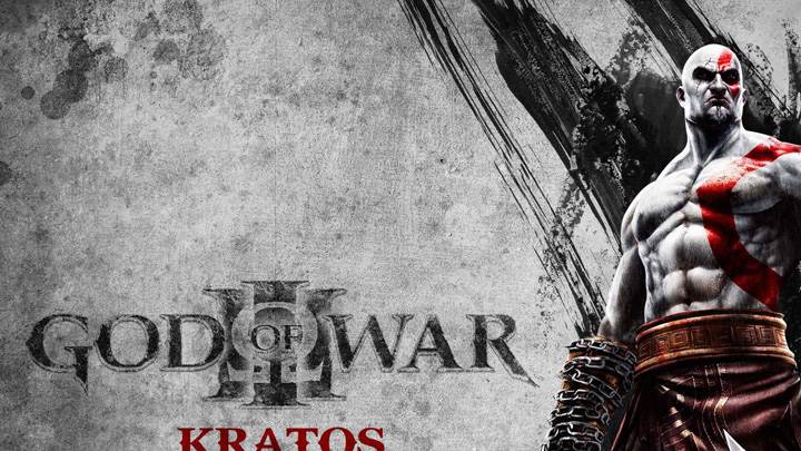 God Of War Kratos On Grey Background